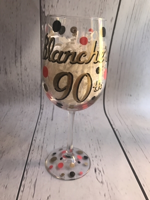 Wine Glass  Name W/ Date | Wine Glasses