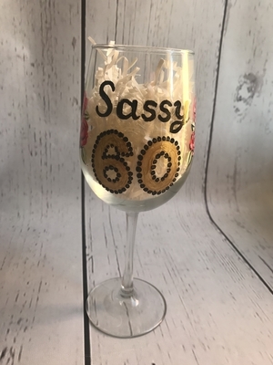 Wine Glass-Sassy Sixty | Wine Glasses
