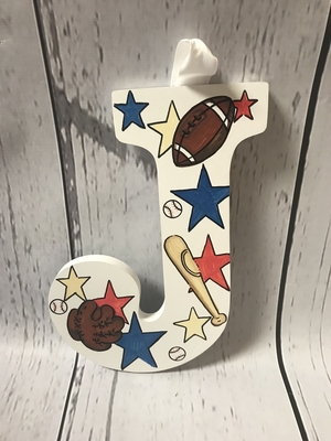 Painted Letter -Sports | Kids Wall Letters
