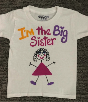 Big Sister ~ T Shirt | Big Brother and Sister Gifts