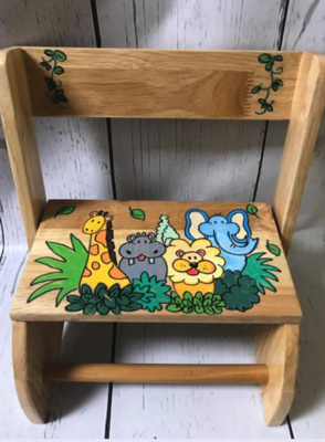 Flip Stools - Natural Jungle | Boys Flip Stools