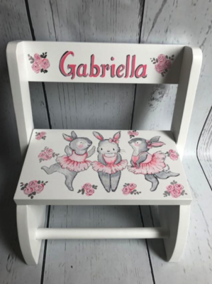 Flip Stools - Dancing Bunnies | Girls Flip Stools