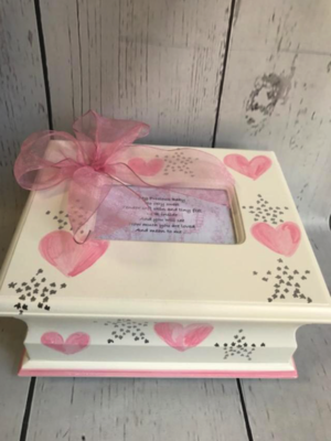 Memory Box  Soft Hearts / Silver Stars | Memory Boxes