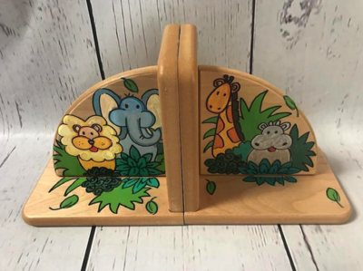 Bookends - Natural / Jungle | Kids Bookends