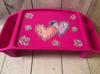 Lap Tray - Double Hearts | Lap Trays