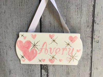 Door Signs /  Double Hearts | Wall Hangings