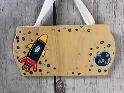 Door Signs /  Rocket Ship | Wall Hangings