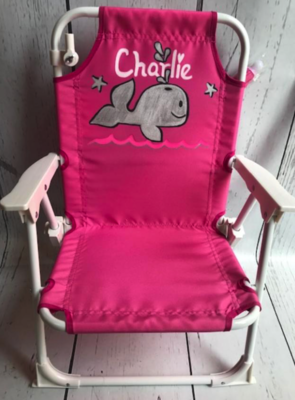 Beach Chair With Umbrella / Silver Whale | Beach Chairs  Beach Accessories