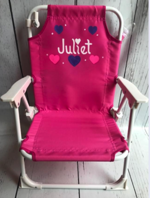 Beach Chair With Umbrella / Hearts | Beach Chairs Beach Accessories