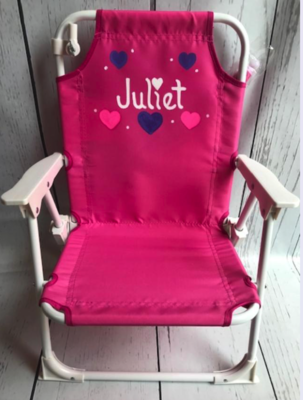 Beach Chair With Umbrella / Hearts | Beach Chairs  Beach Accessories