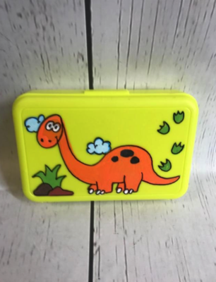 Crayon Box - Orange Dino | Crayon Boxes