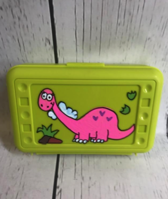 Crayon Box - Pink Dino | Crayon Boxes