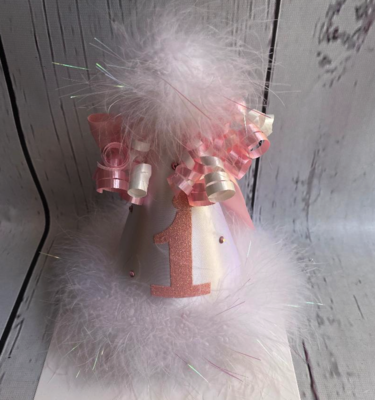 Birthday Hat - White / Pink | Birthday Hats