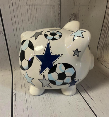 Piggy Bank - Soccer & Stars | Piggy Banks