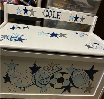 Large Toy Box New Sports | Childrens Toy Boxes