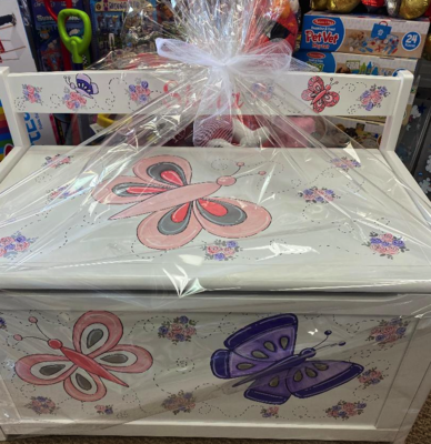 Large Toy Box Butterflies | Childrens Toy Boxes