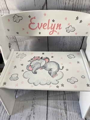 Flip Stools - Baby Elephant | Girls Flip Stools