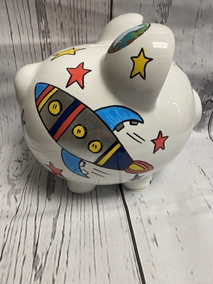 Piggy Bank -  Rocket Ship | Piggy Banks