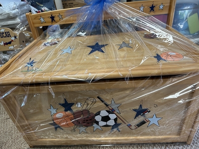 Large Deacon Toy Box Natural Sports | Childrens Toy Boxes