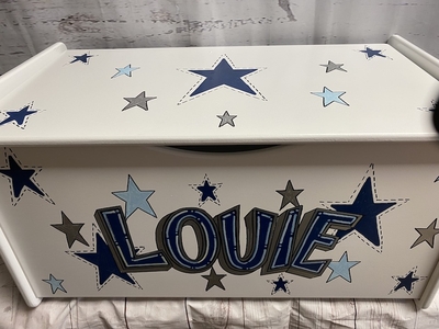 Large Toy Box - Graffiti Stars | Childrens Toy Boxes