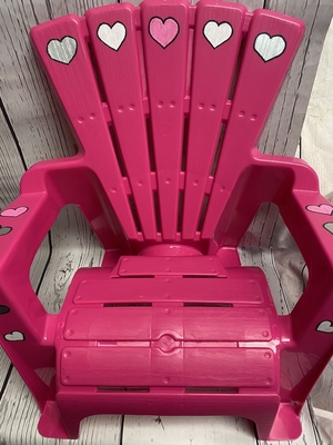Adirondack Chair - Hot Pink with Stars | Adirondack Chairs