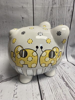 Piggy Bank -  Yellow Dots | Piggy Banks