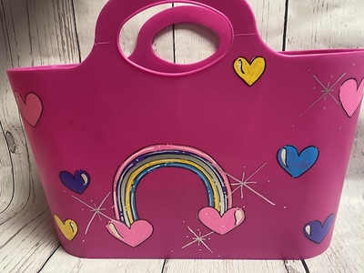 Jumbo Tote - Hot Pink Rainbow | Jumbo Totes