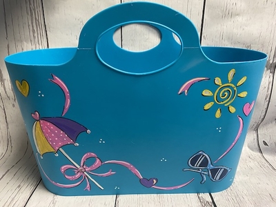 Jumbo Tote - Turquoise Day at the Beach | Jumbo Totes