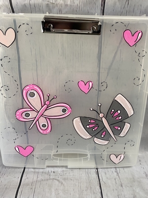 Clip Case - Hot Pink Butterflies | Clip Cases