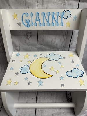 Flip Stools - Moon and Stars | Boys Flip Stools