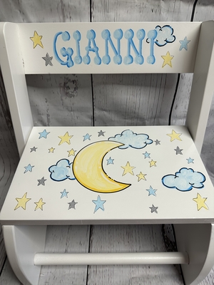 Flip Stools - Moon and Stars | Girls Flip Stools