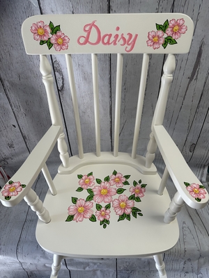 Rocking Chairs Daisy | Hand Painted Rocking Chairs