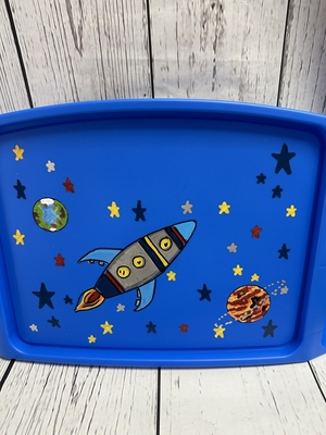 Lap Tray - Rocket Ship Blue | Lap Trays