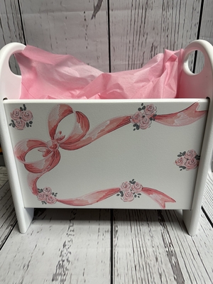 Book Basket - Pink Ribbon | Book Baskets