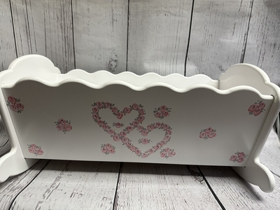 Doll Cradle - Pink Open Hearts | Doll Cradle