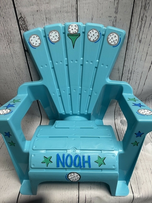 Adirondack Chair - Turq w Golf | Adirondack Chairs
