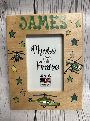 4x6 Wooden Frame - Army Green | Picture Frames