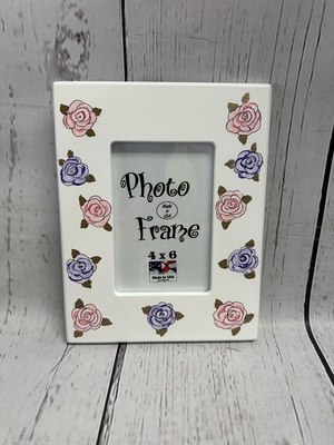 4x6 Wood Frame - Cabbage Roses | Picture Frames