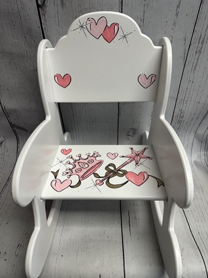 Toddler chair. Princess | Hand Painted Rocking Chairs