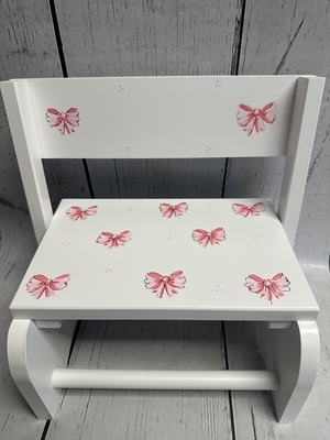 Flip Stools - Bows&Dots | Girls Flip Stools