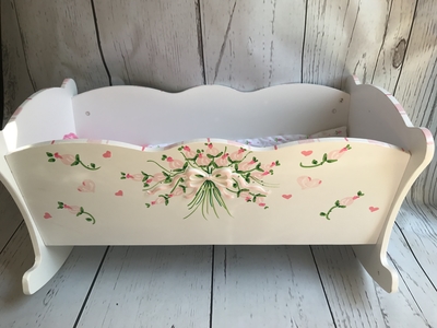 Doll Cradle - Floral | Doll Cradle