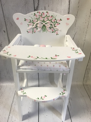 Doll High Chair - Floral | Doll High Chair