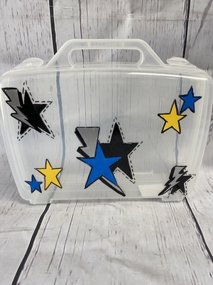 Tote Box - Bolts and Stars | Clip Cases