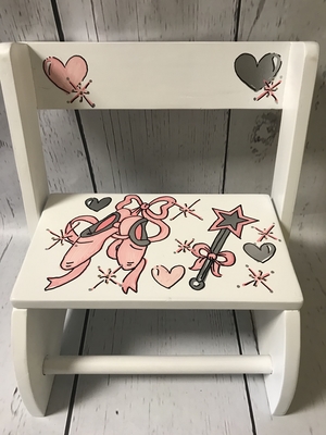 Small ~ Flip Stool - Little Ballerina | Girls Flip Stools