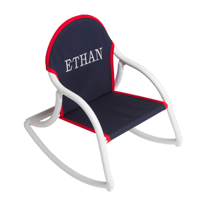 Canvas Rocking Chair - Navy & White | Canvas Rocking Chairs