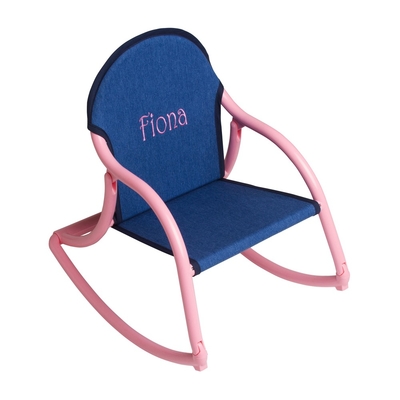 Canvas Rocking Chair - Blue & Pink | Canvas Rocking Chairs