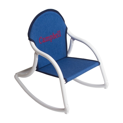 Canvas Rocking Chair - Blue & White | Canvas Rocking Chairs