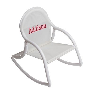 Mesh Rocking Chair - White Mesh | Canvas Rocking Chairs