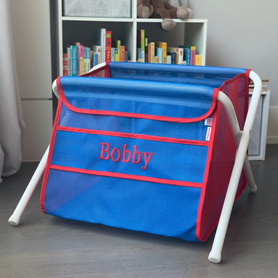 Mesh Toy Box - Blue & Red | Mesh Toy Boxes