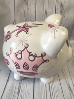 Image Piggy Bank - Pink Crown